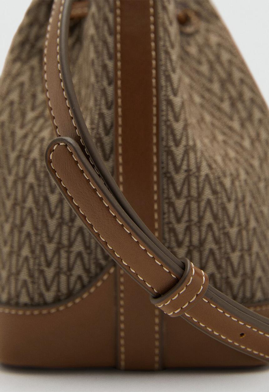 MANGO - Ramiro bucket bag - brown
