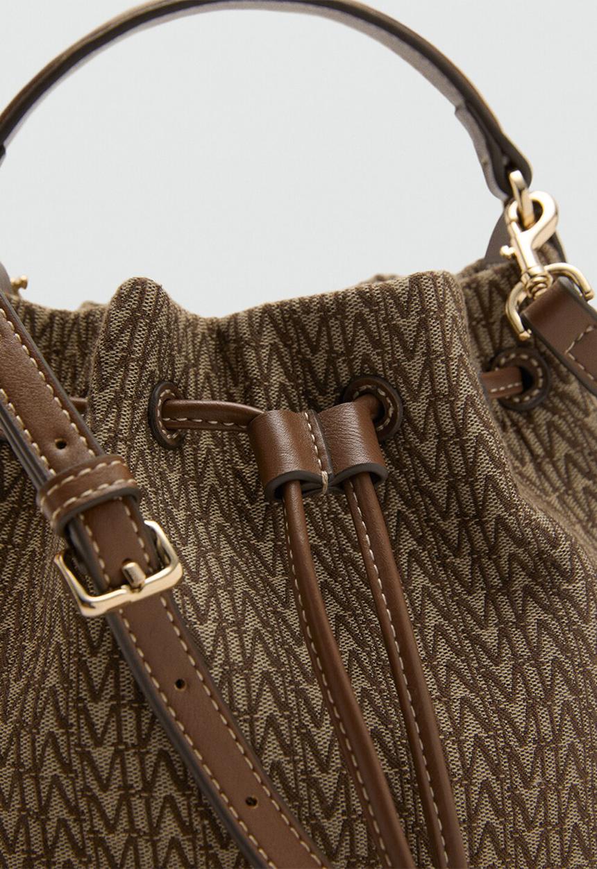 MANGO - Ramiro bucket bag - brown