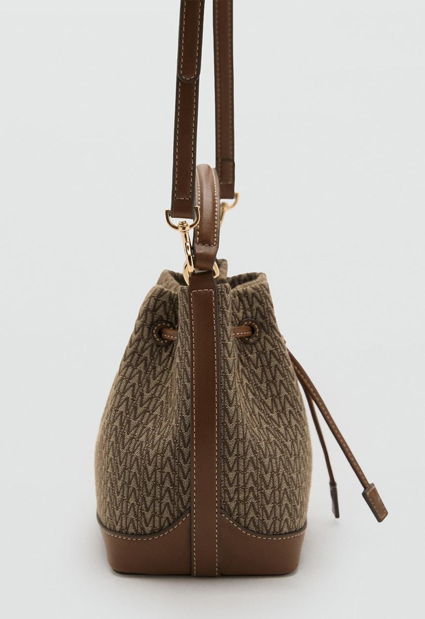 MANGO - Ramiro bucket bag - brown