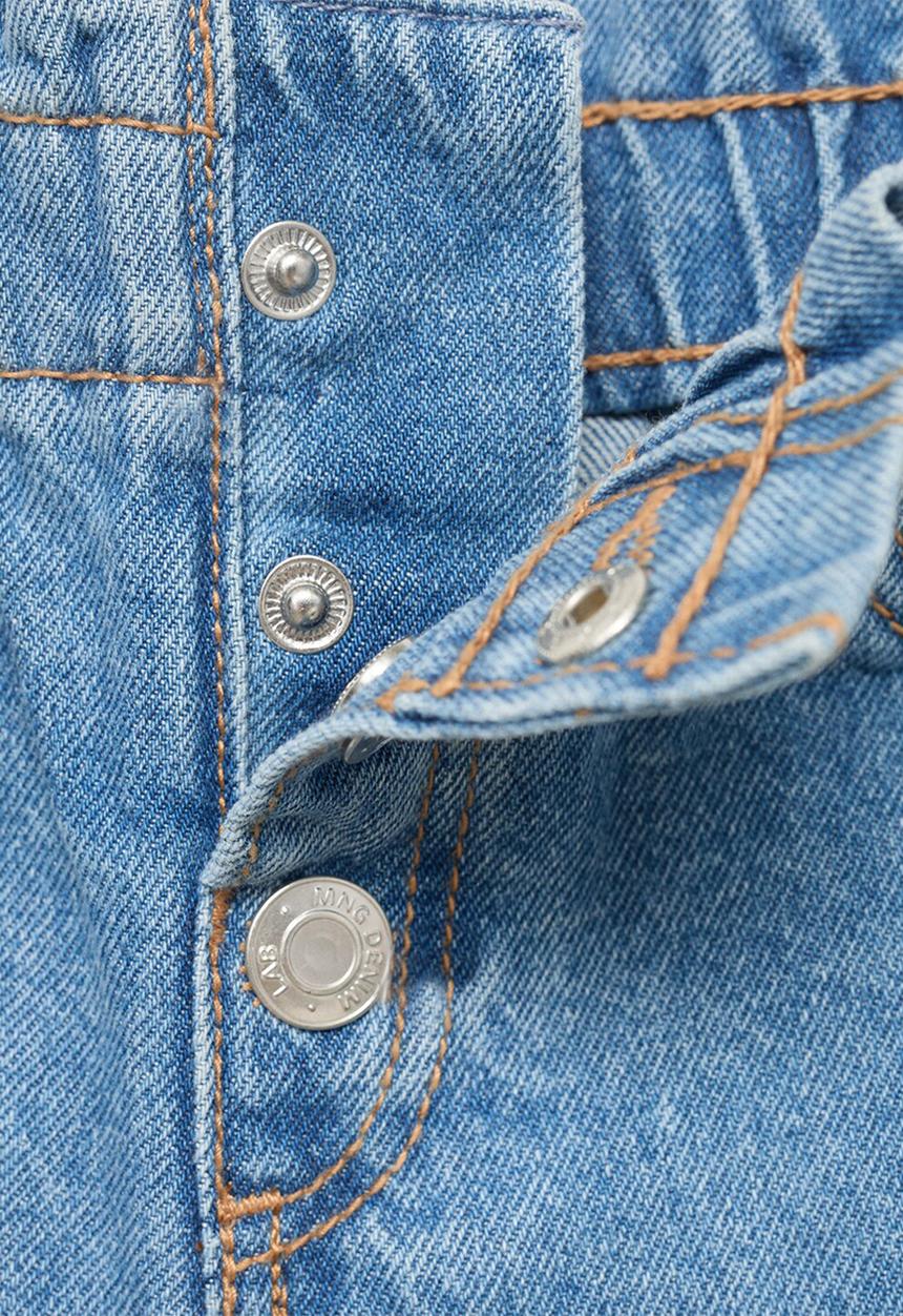 MANGO - Jeans Paperbag - Open Blue