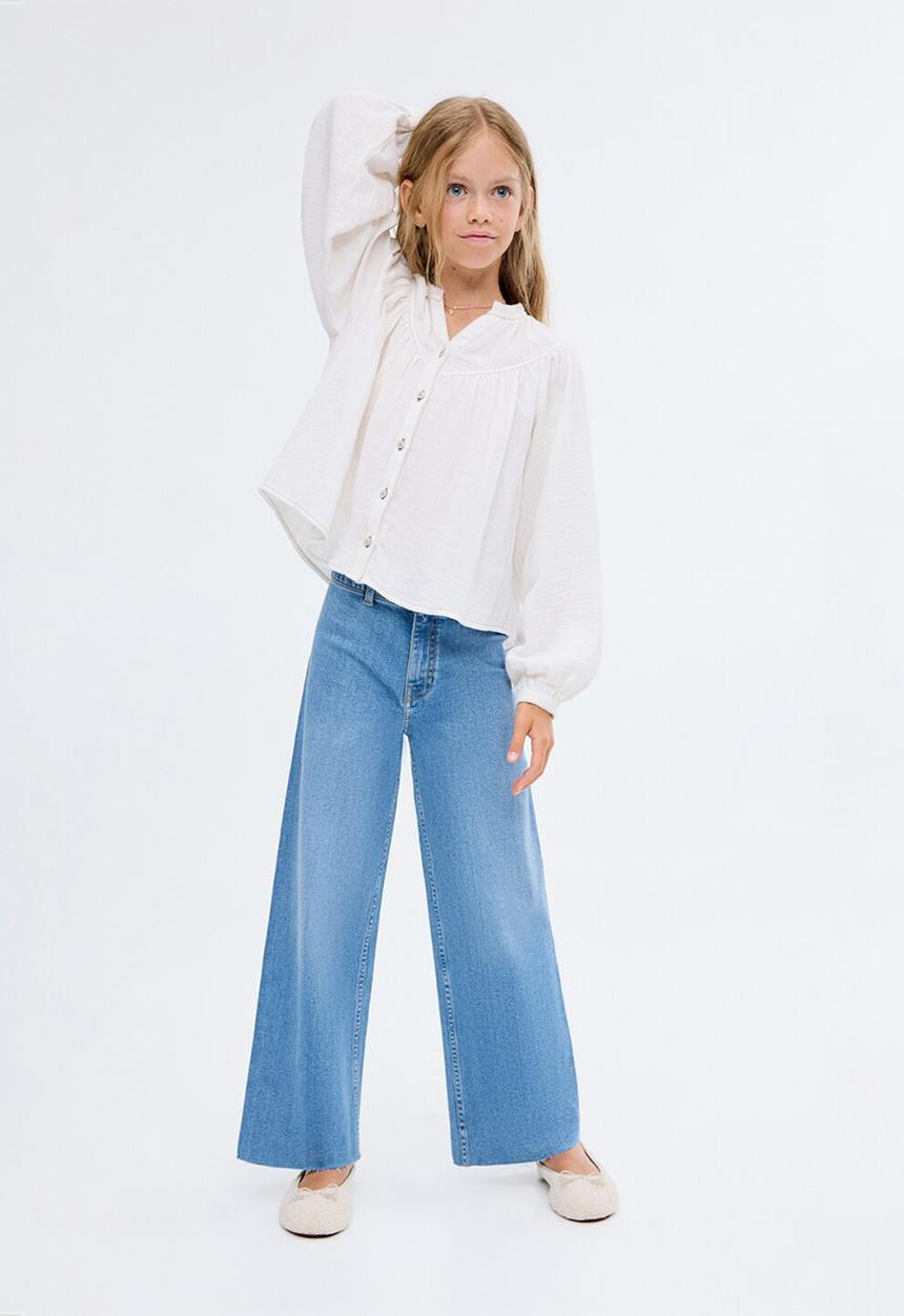 MANGO - Jeans Seamless - Open Blue