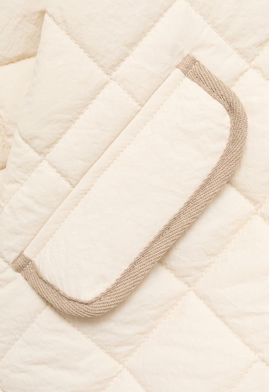 MANGO - Puffer Coat Paloma - Light Beige