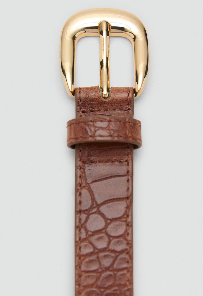 MANGO - Coqui belt -brown