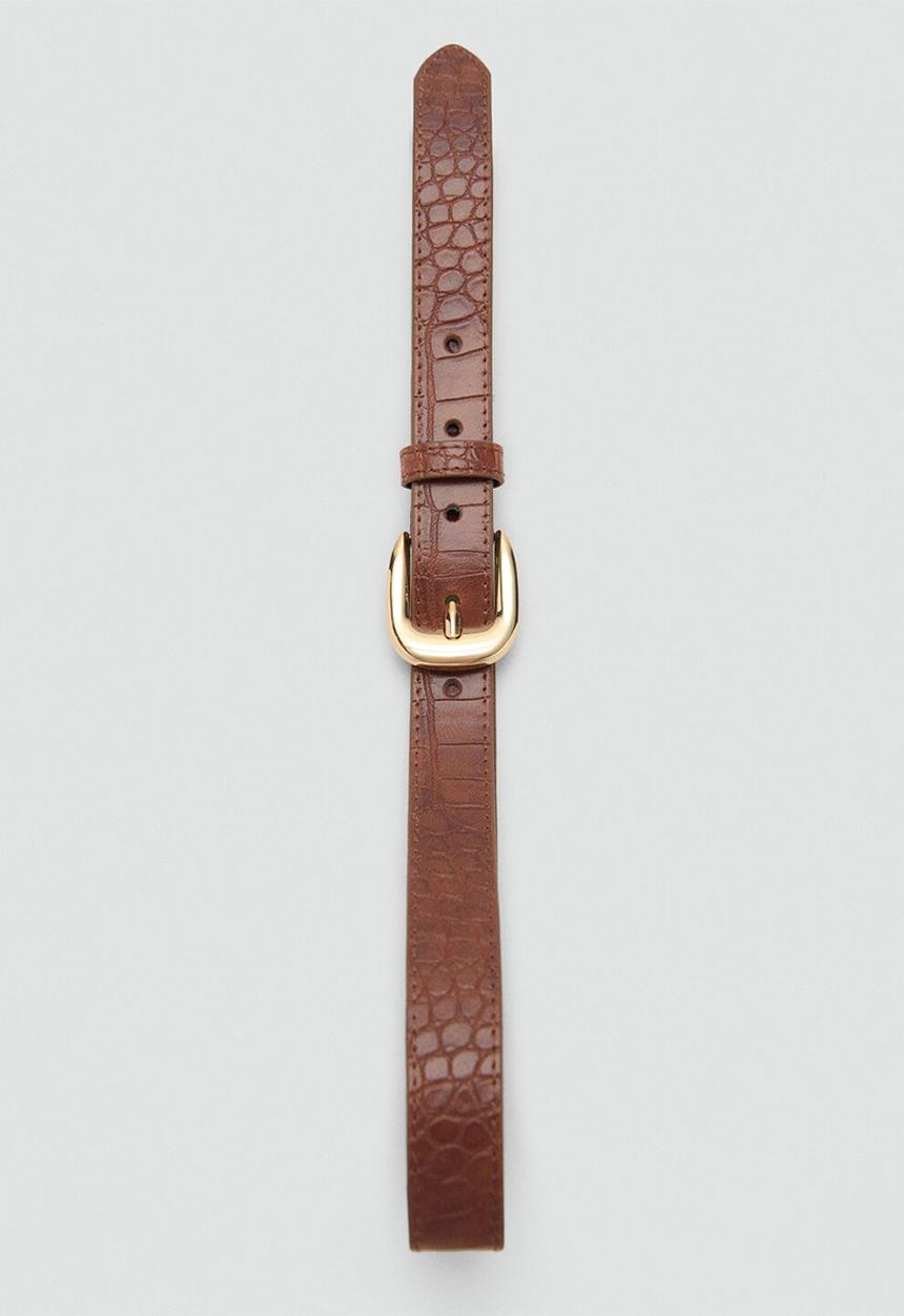 MANGO - Coqui belt -brown