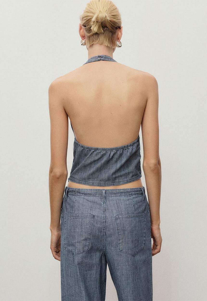 MANGO - Top Blanes - Medium Blue