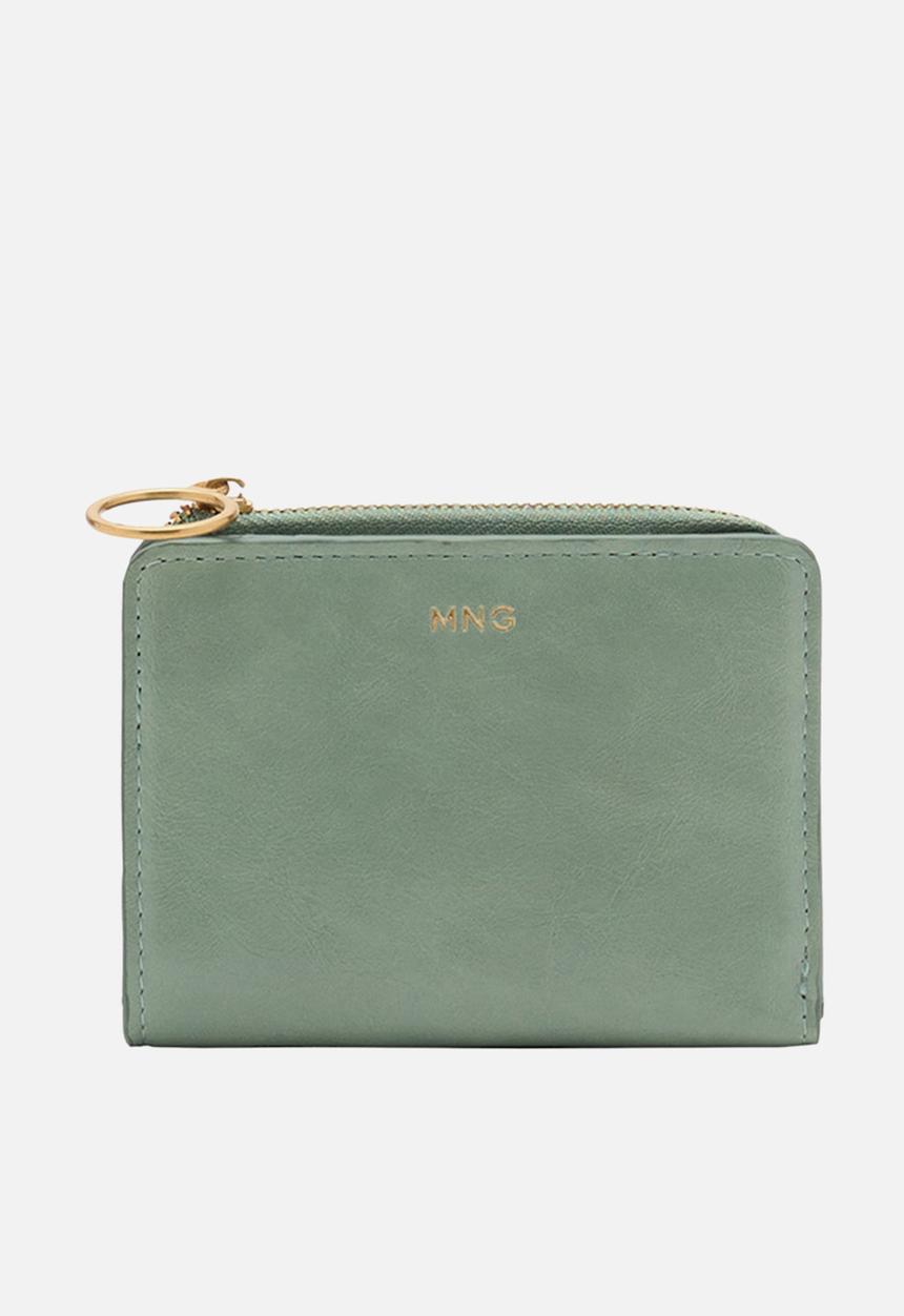 MANGO - Wallet retro - light green