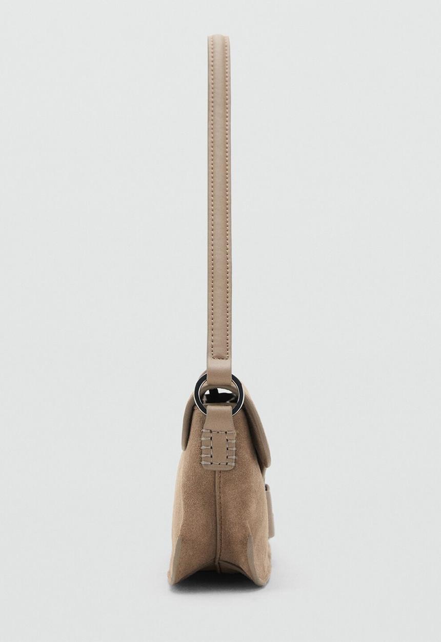MANGO - Mash shoulder bag - brown