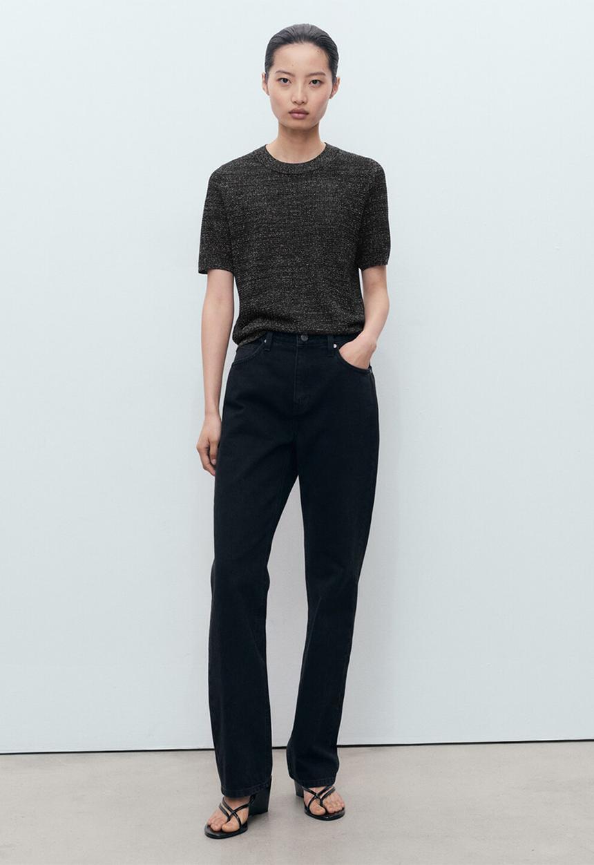 MANGO - Sweater Glitter - Black