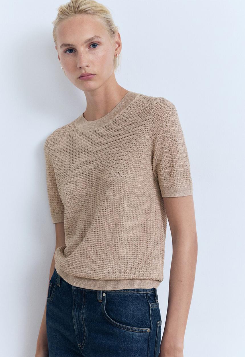 MANGO - Sweater Glitter - Silver