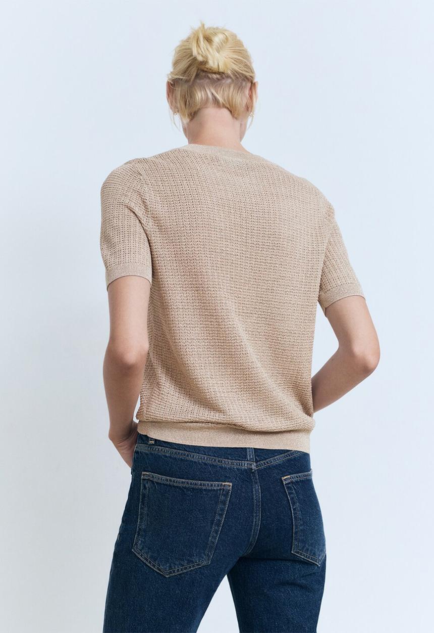 MANGO - Sweater Glitter - Silver
