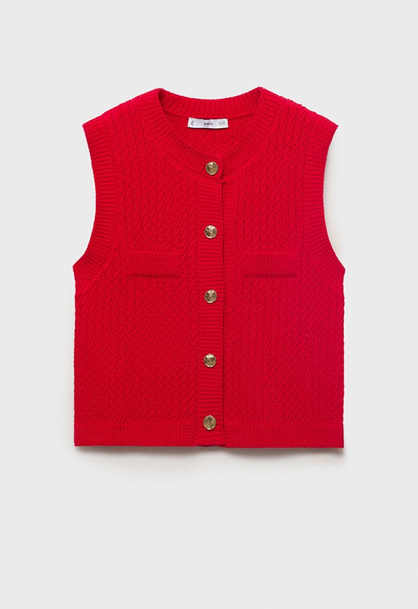 MANGO - Vest Winneba - Red