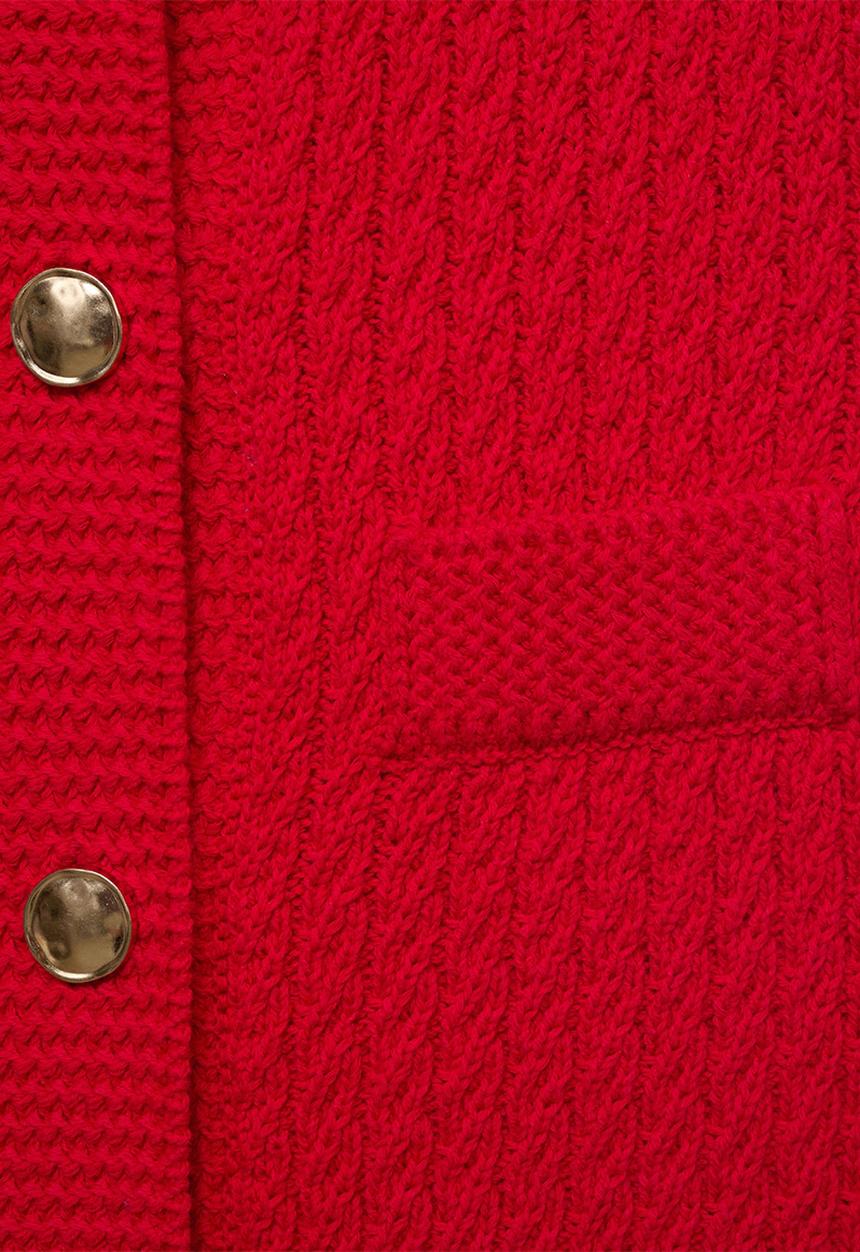 MANGO - Vest Winneba - Red