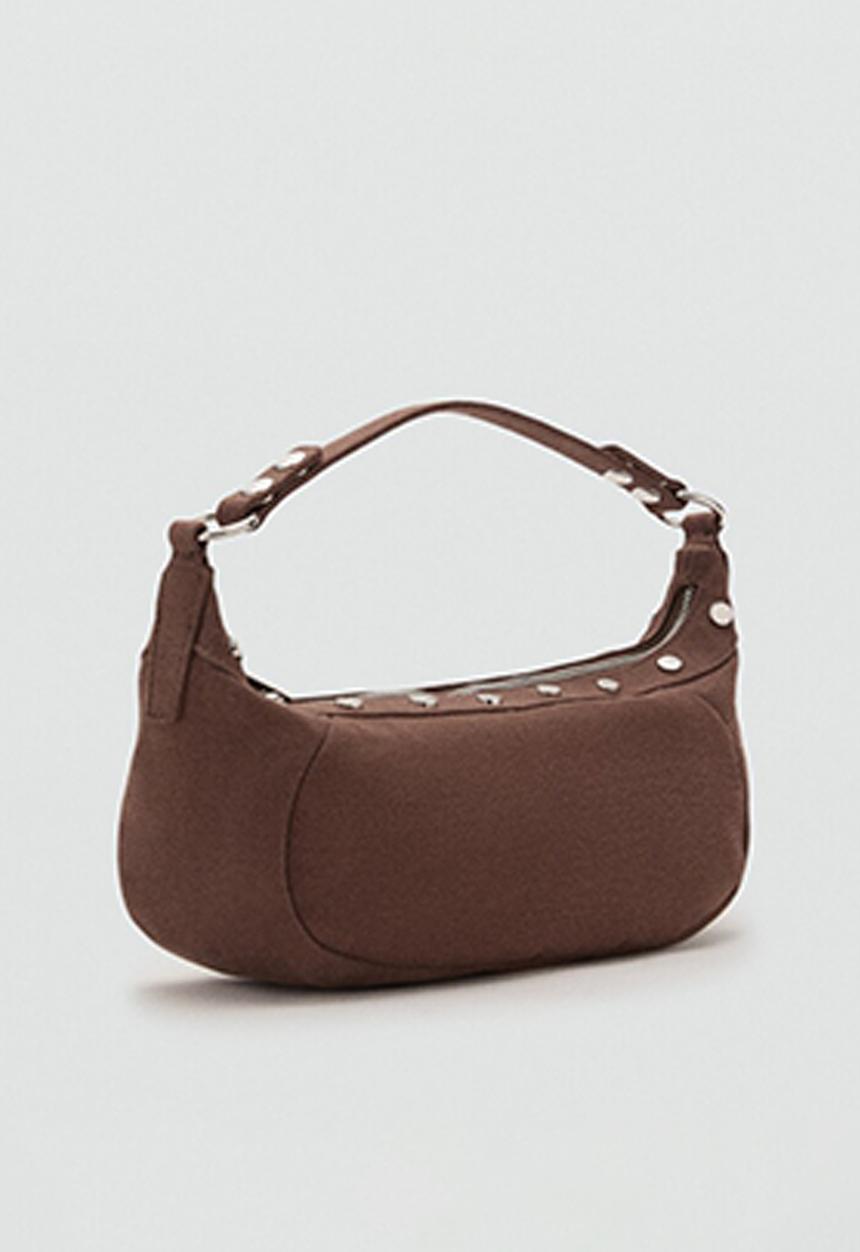 MANGO - Dru shoulder bag - dark brown