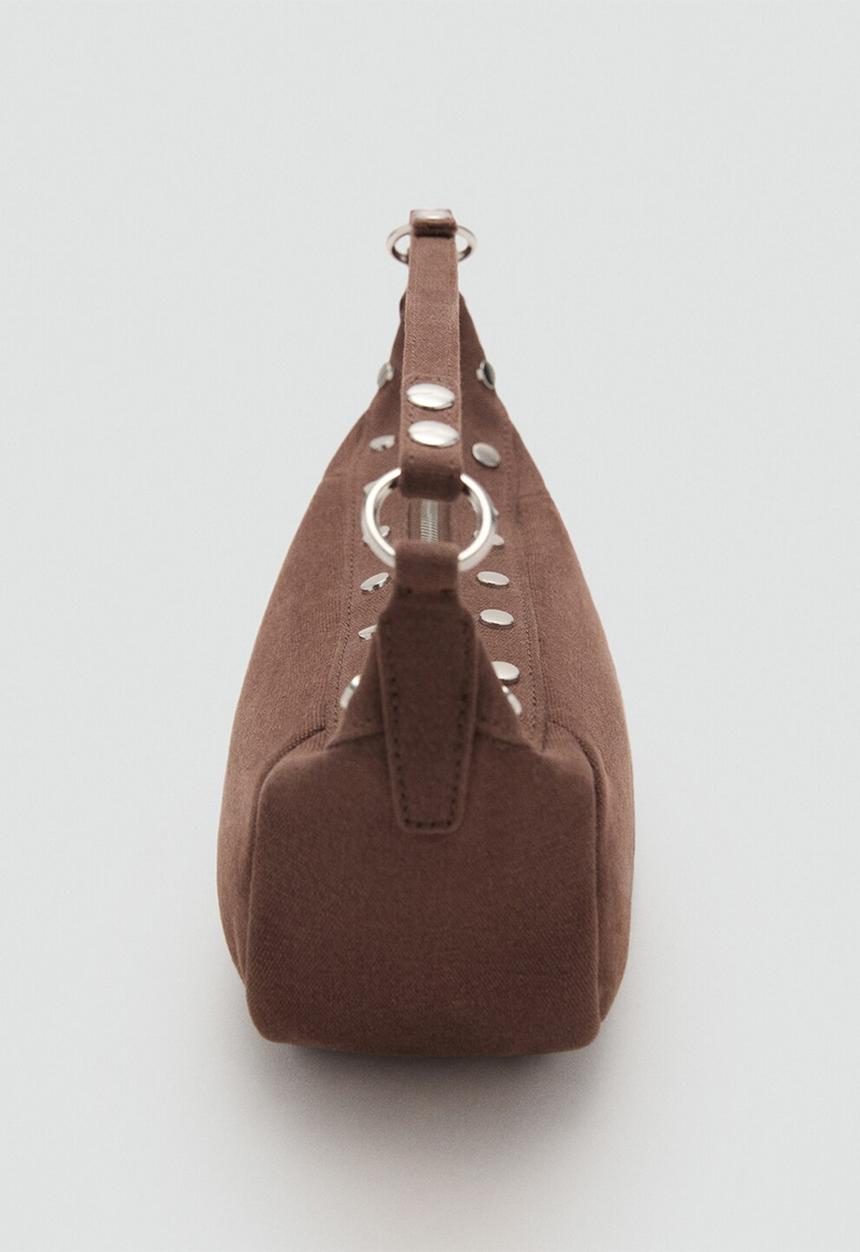 MANGO - Dru shoulder bag - dark brown