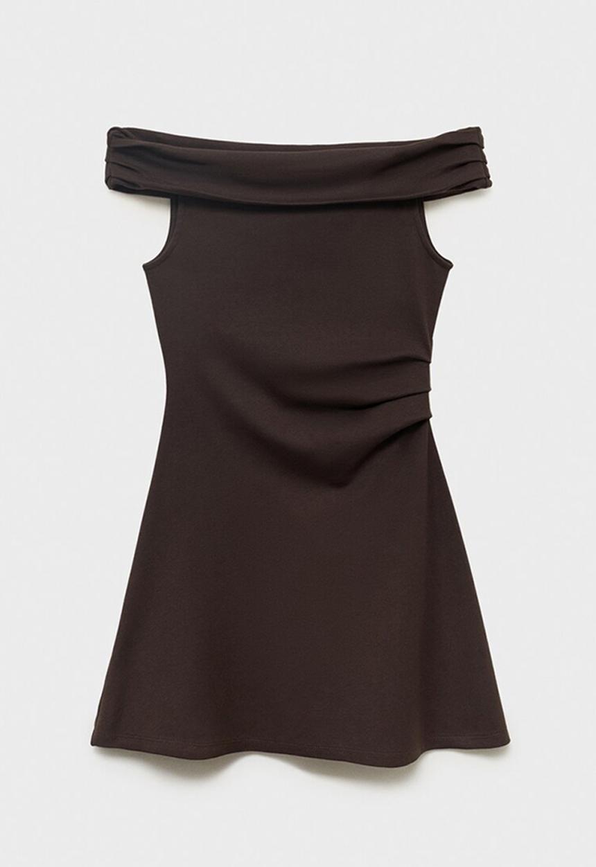MANGO - Dress Cocoa - Brown