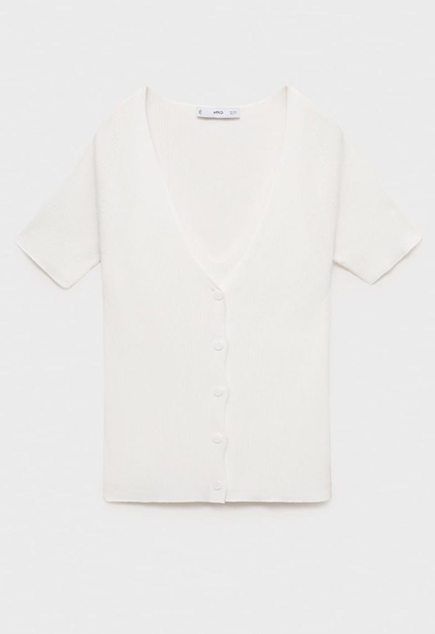 MANGO - Sweater Orquidea - White
