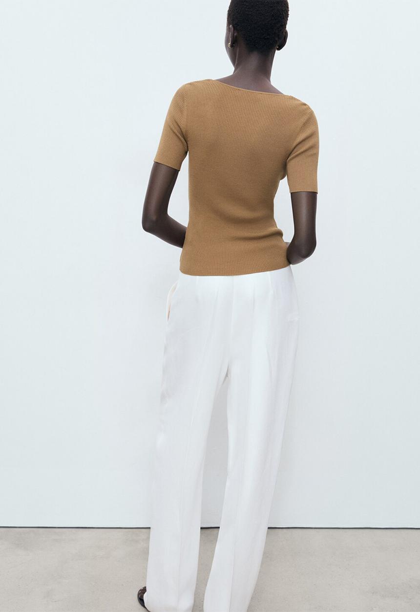MANGO - Sweater Orquidea - Medium Brown