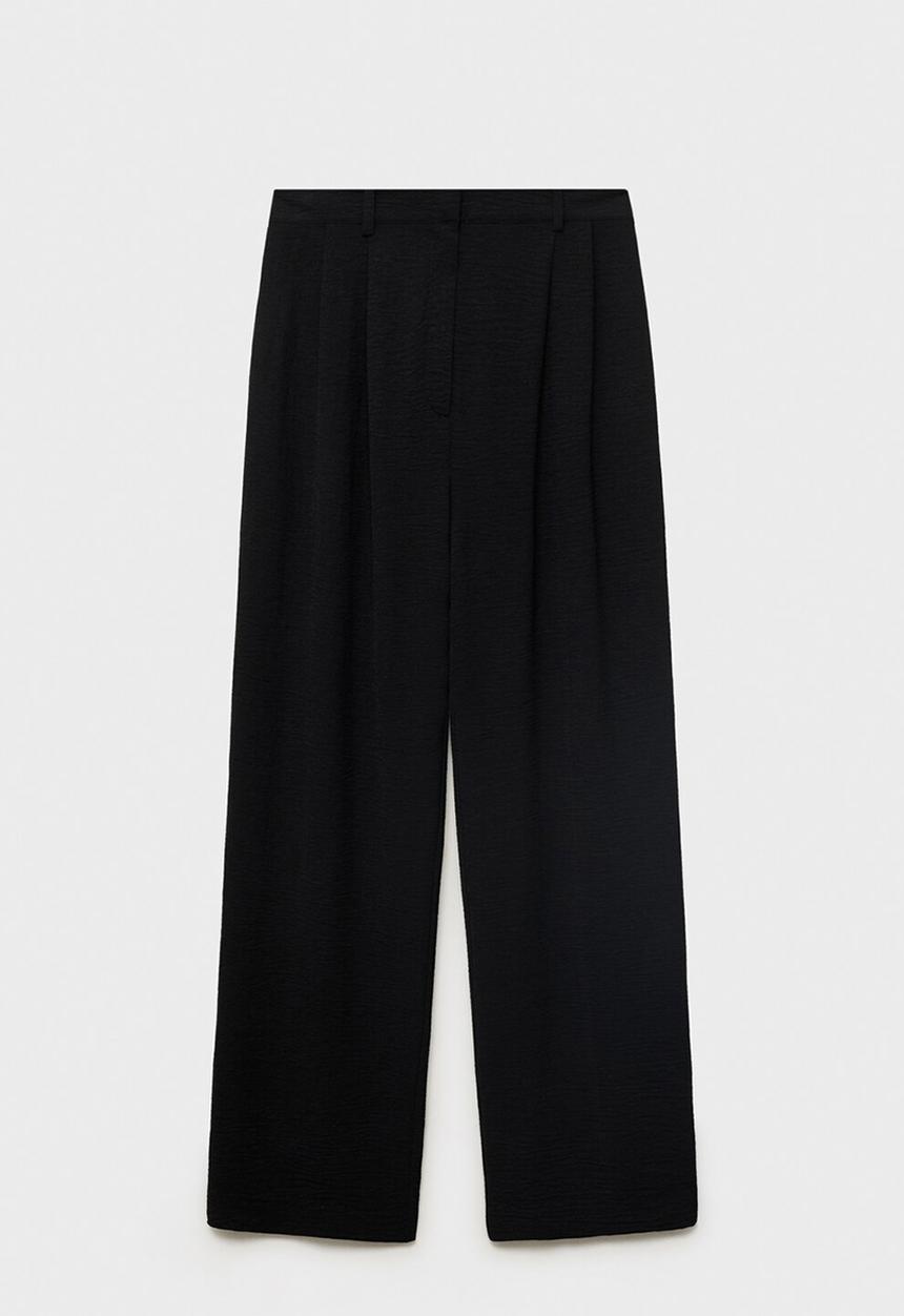 MANGO - Trousers Peplum - Black