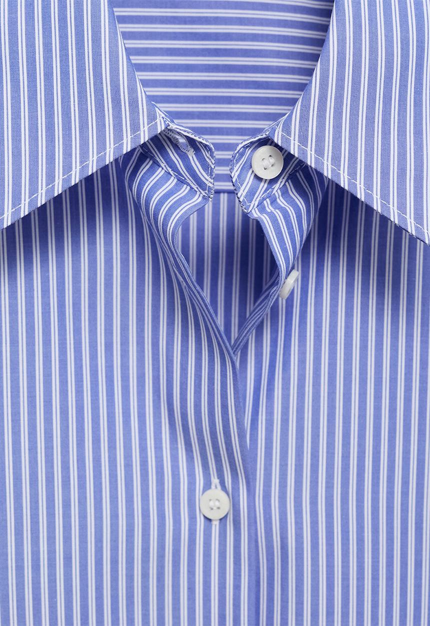 MANGO - Shirt Regu - Medium Blue