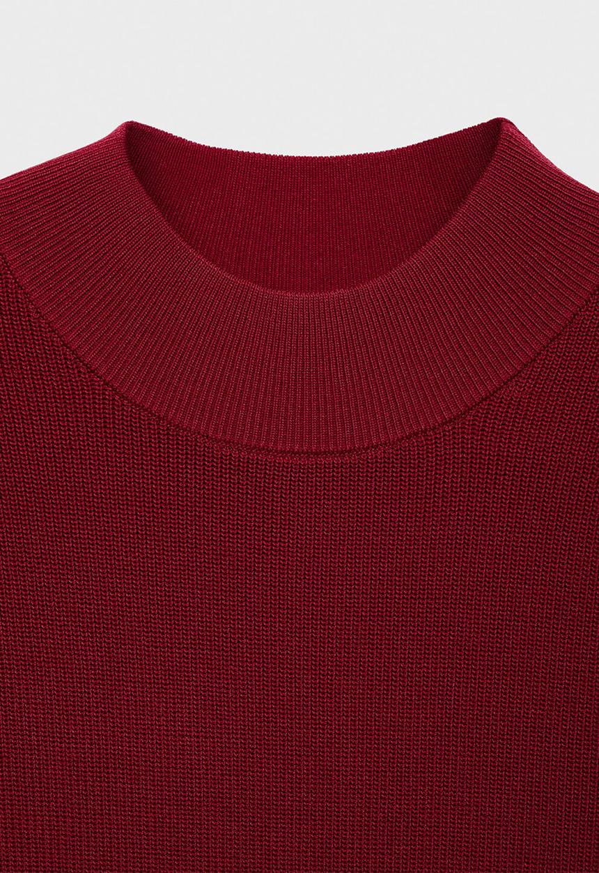 MANGO - Dress Seseta - Dark Red