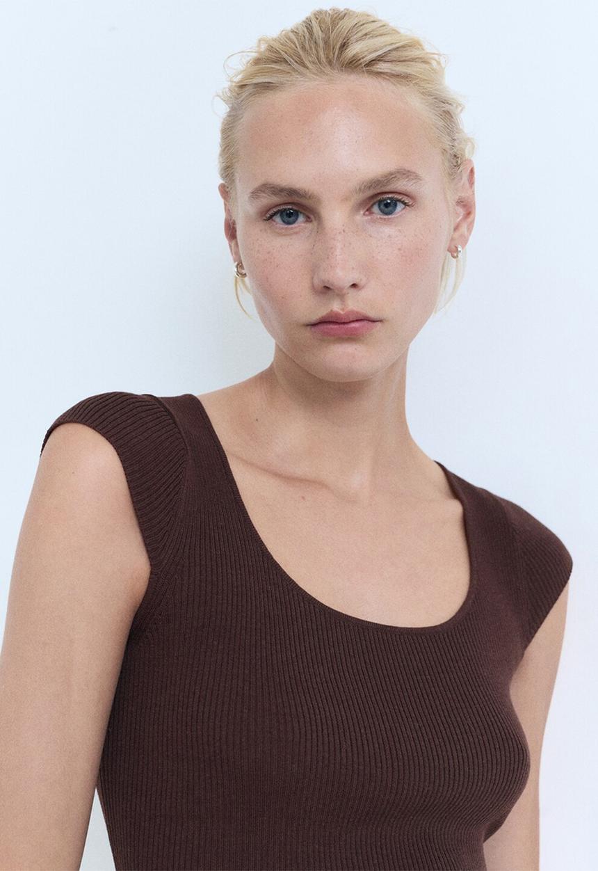 MANGO - Sweater Kiko - Dark Brown