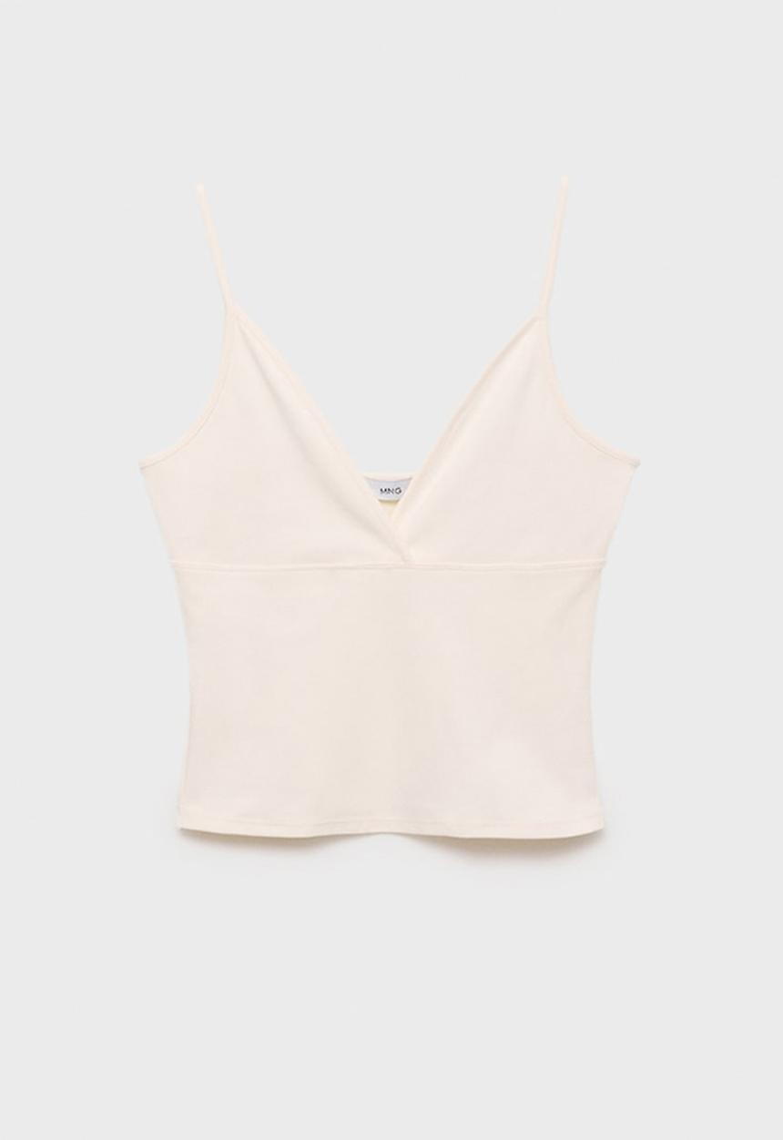 MANGO - Top Mel - Light Beige