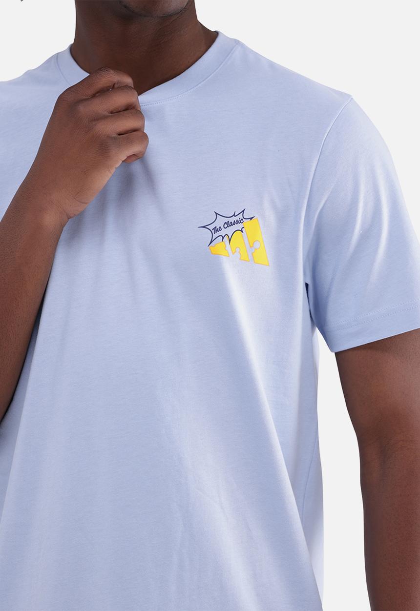 adidas Performance - Cheese Stripe Tee - Glow Blue