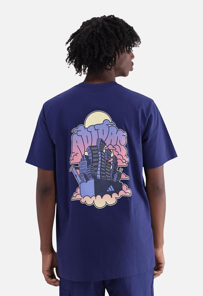 adidas Performance - M 90s CITY T - dark blue