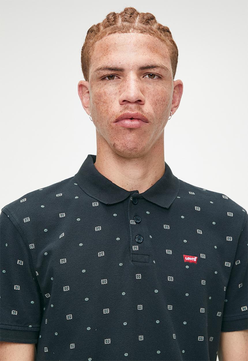 Levi’s® - Levis Hm Polo - Ebba Geo Jet Black Pique