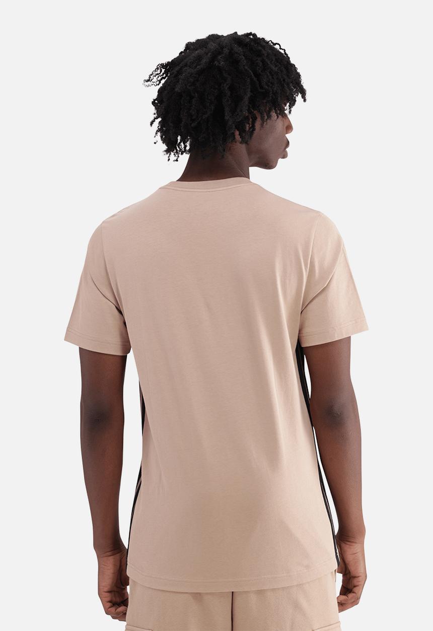 adidas Performance - Essentials 3-Stripes Single Jersey T-Shirt - Brown