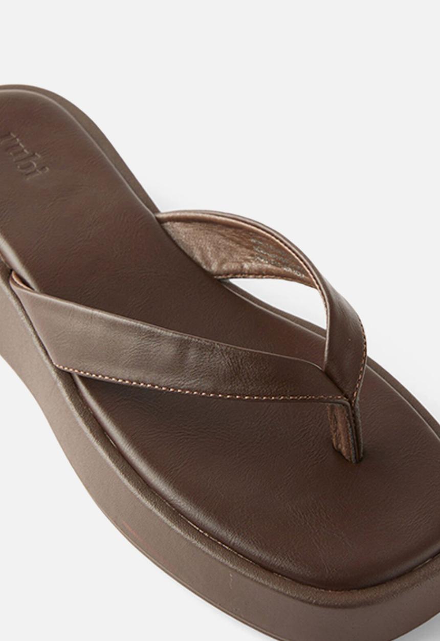 Cotton On - Byronbyron flatform sandal - brown
