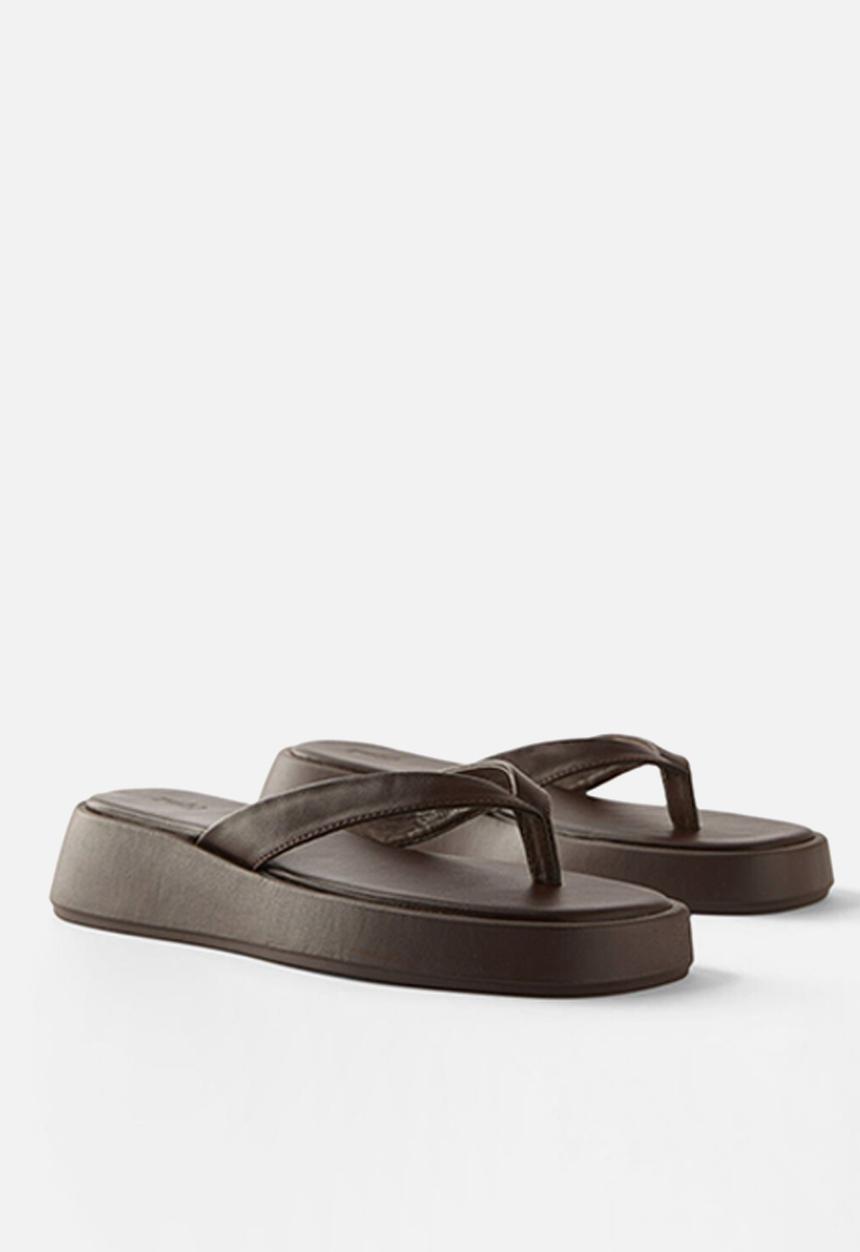 Cotton On - Byronbyron flatform sandal - brown