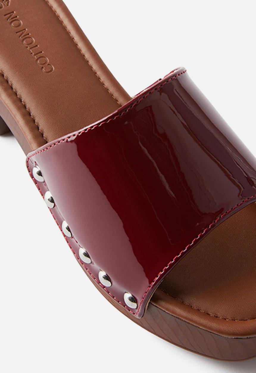Cotton On - Cora clog - deep cherry patent