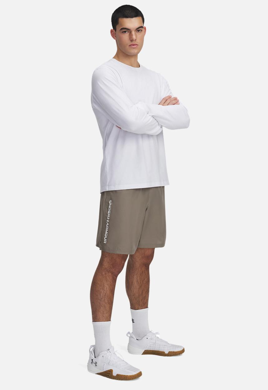 Under Armour - UA Tech Woven Wordmark Short - Taupe Dusk / White
