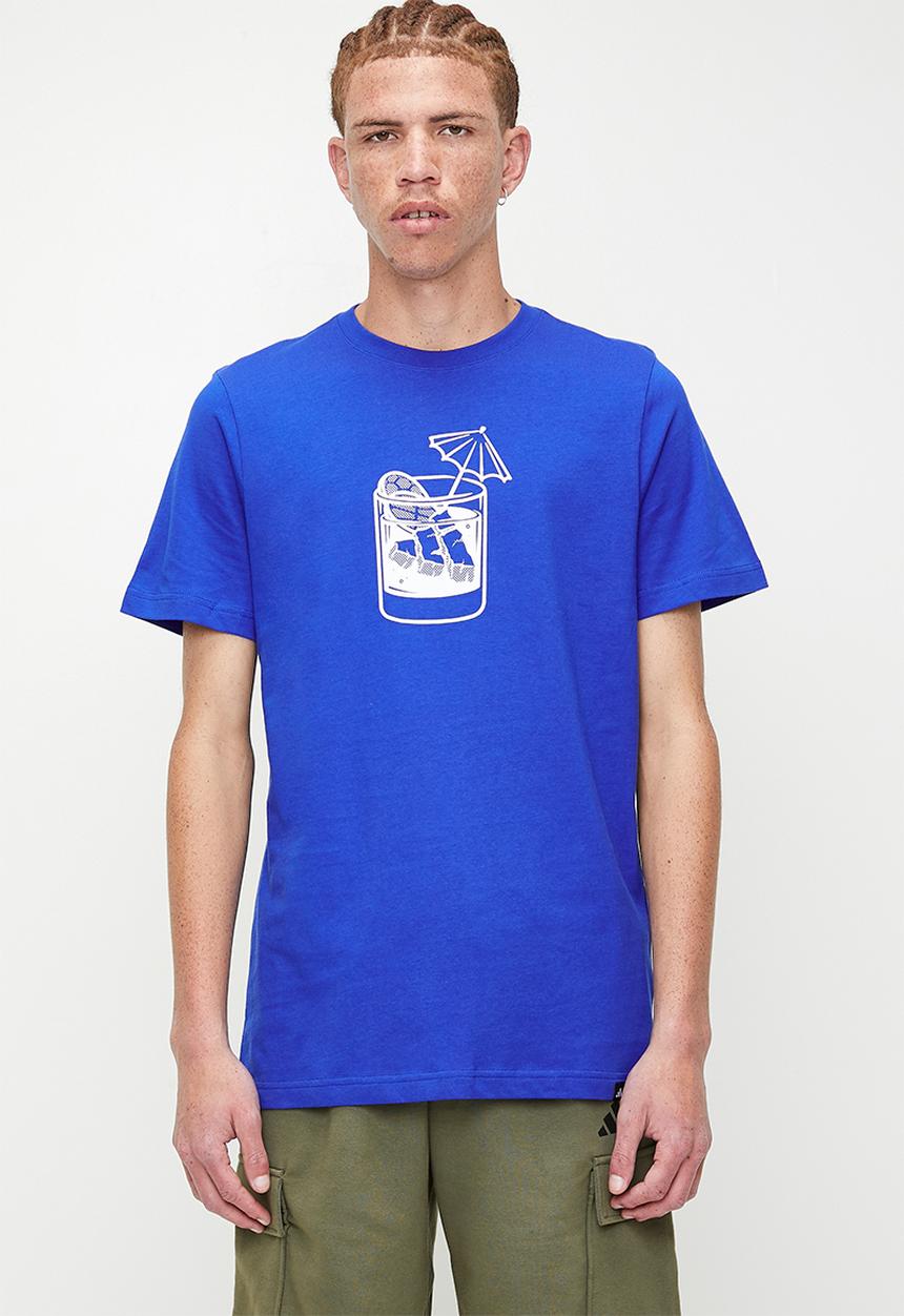 adidas Performance -  Drink Tee - Royal Blue