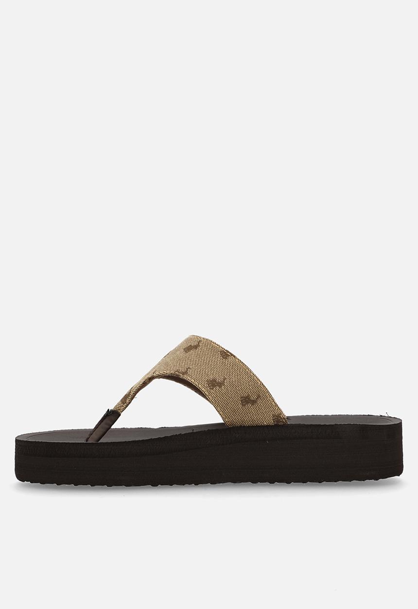 POLO - Flatform slide - chocolate