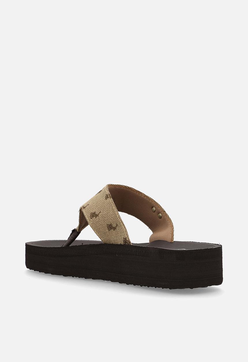 POLO - Flatform slide - chocolate