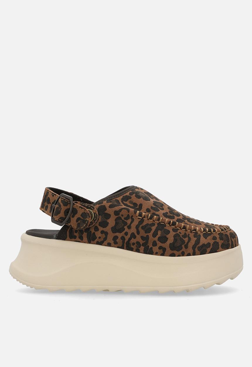 Hey Dude - Delray clog suede - brown leopard