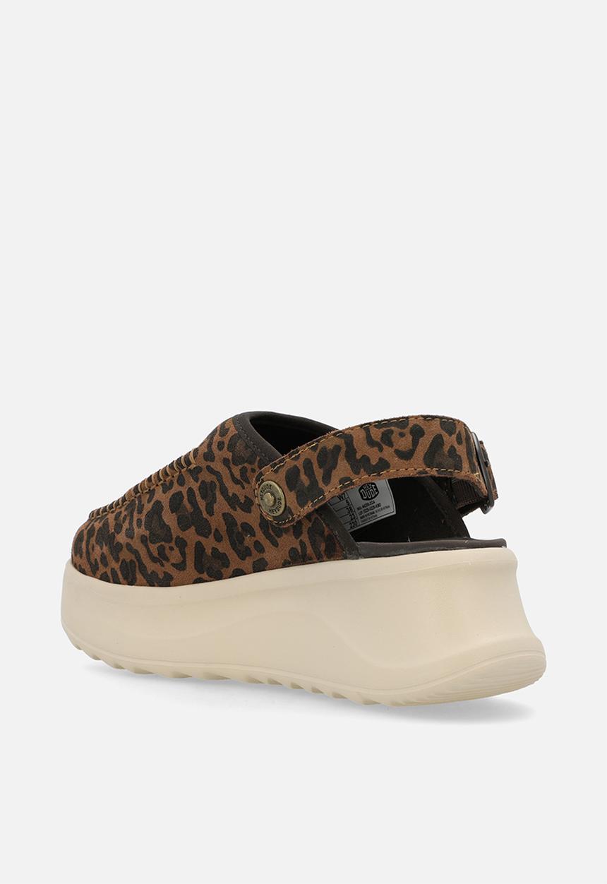 Hey Dude - Delray clog suede - brown leopard