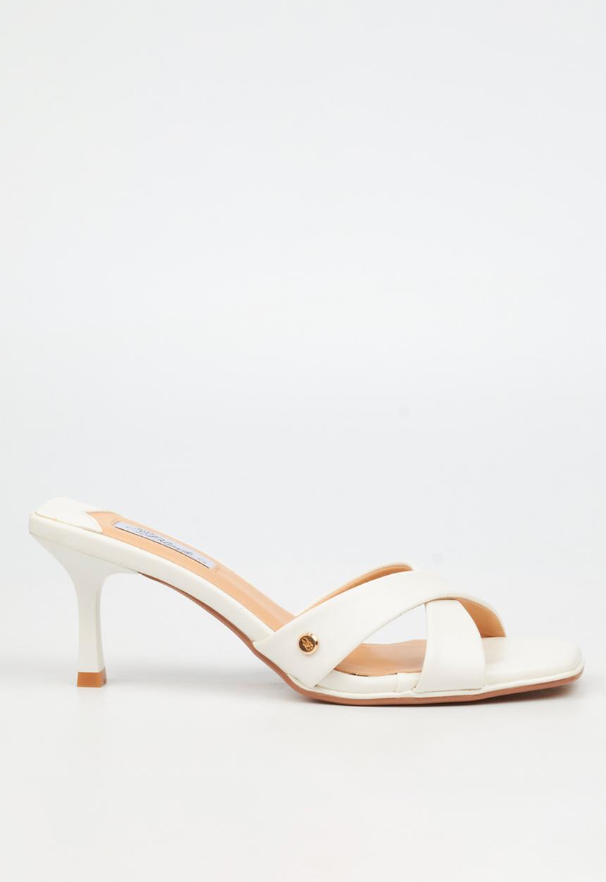 Miss Black - Gelato 4 mule heel - white