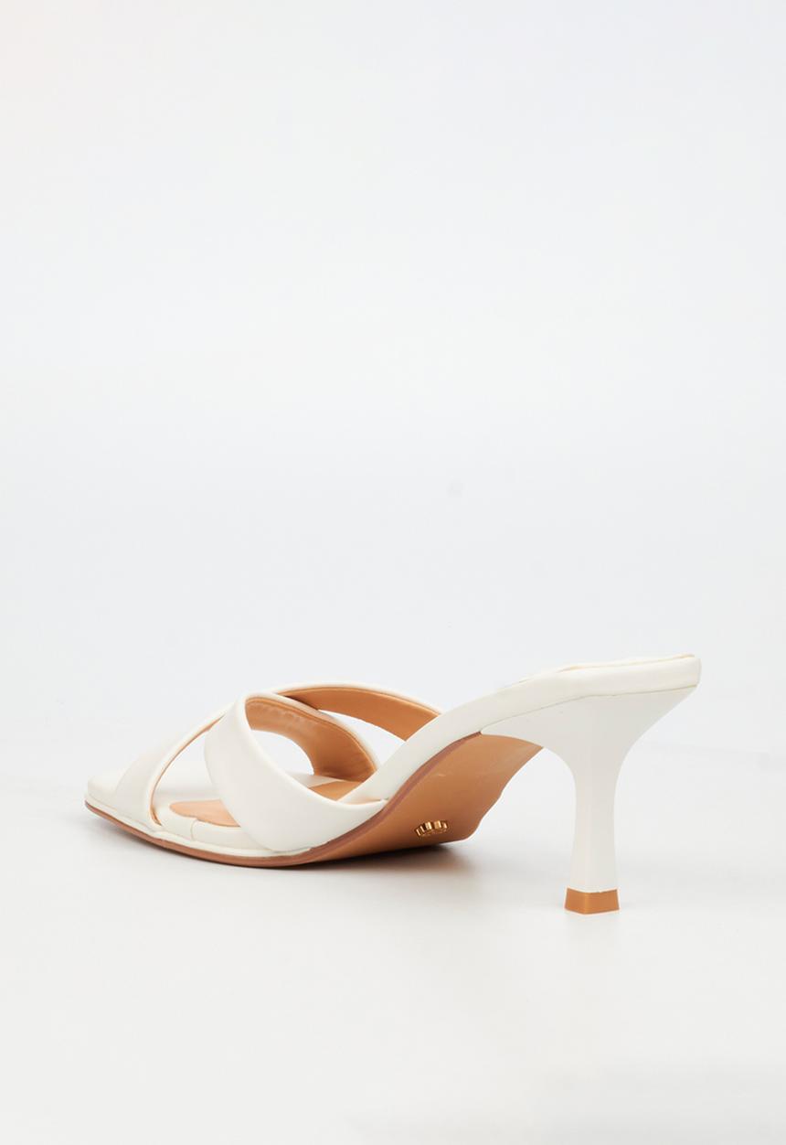 Miss Black - Gelato 4 mule heel - white