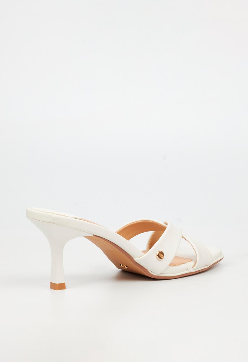 Miss Black - Gelato 4 mule heel - white