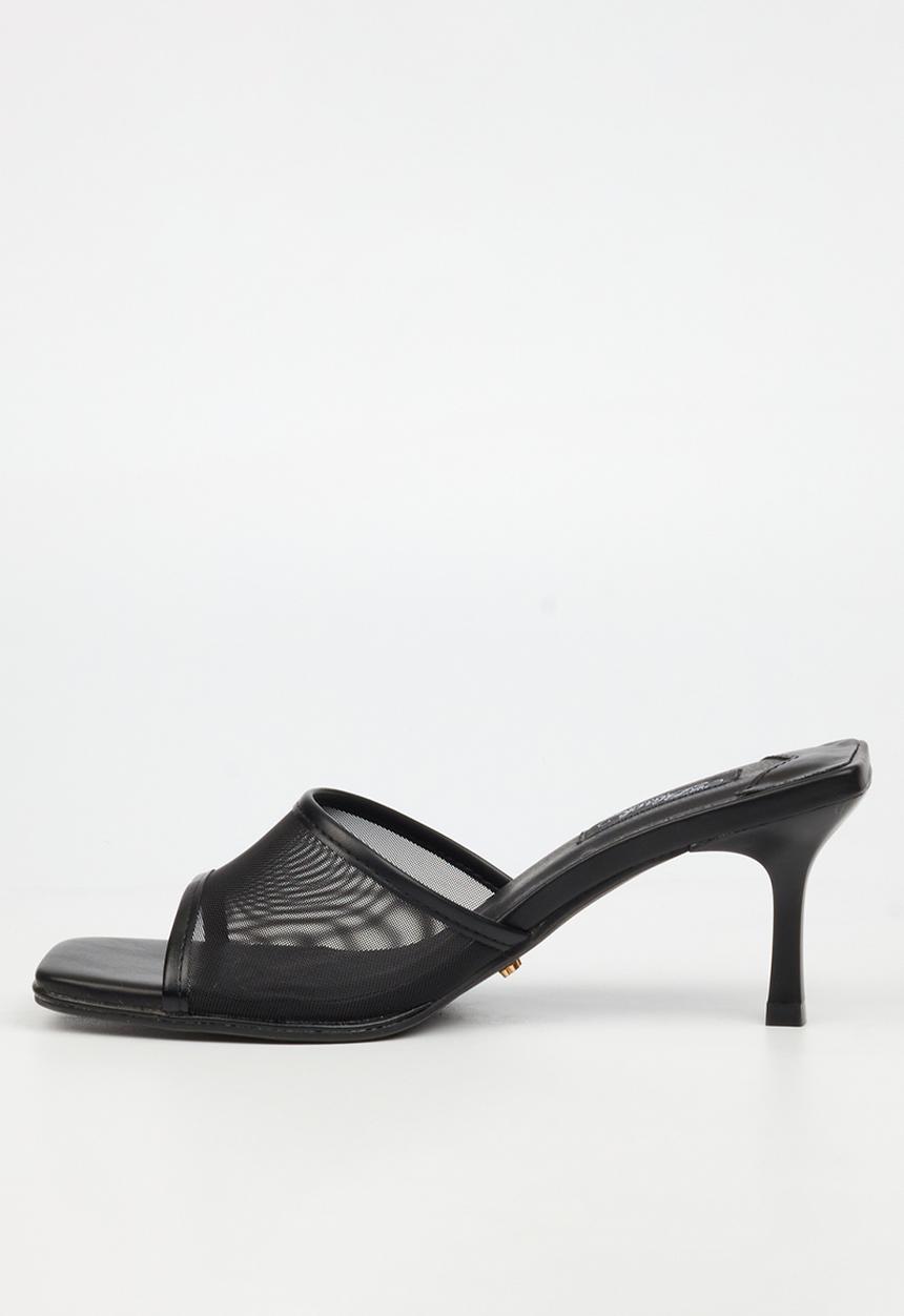 Miss Black - Gelato 5 mesh mule heel - black