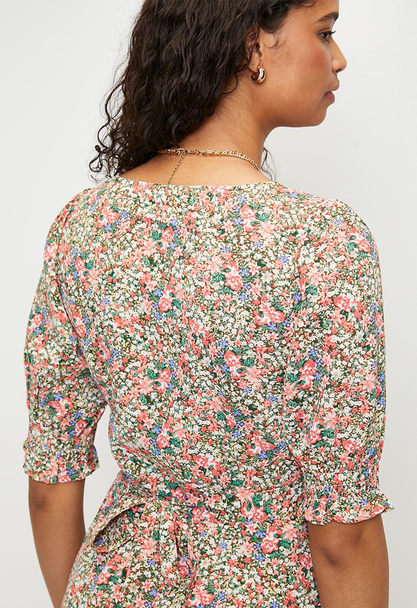 Brave Soul - Ladies Floral Wrap Dress - Multi Floral