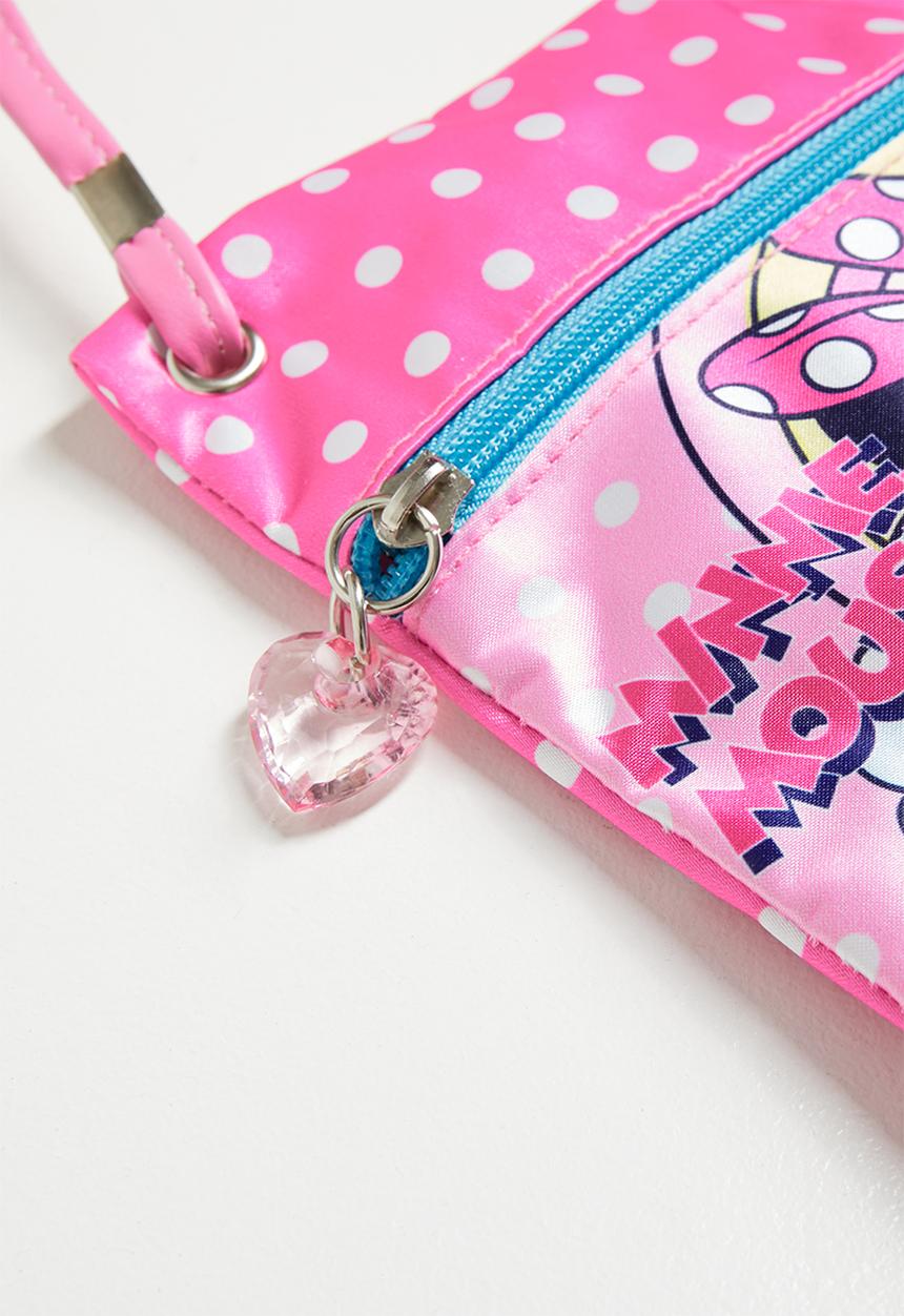 Pop Candy - Minnie Mouse satin sling bag - pink/multi