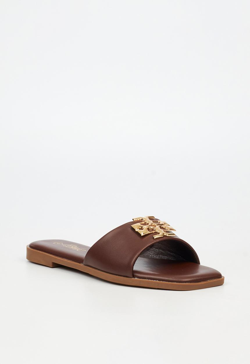 Miss Black - Naledi 1 flat sandal - chocolate