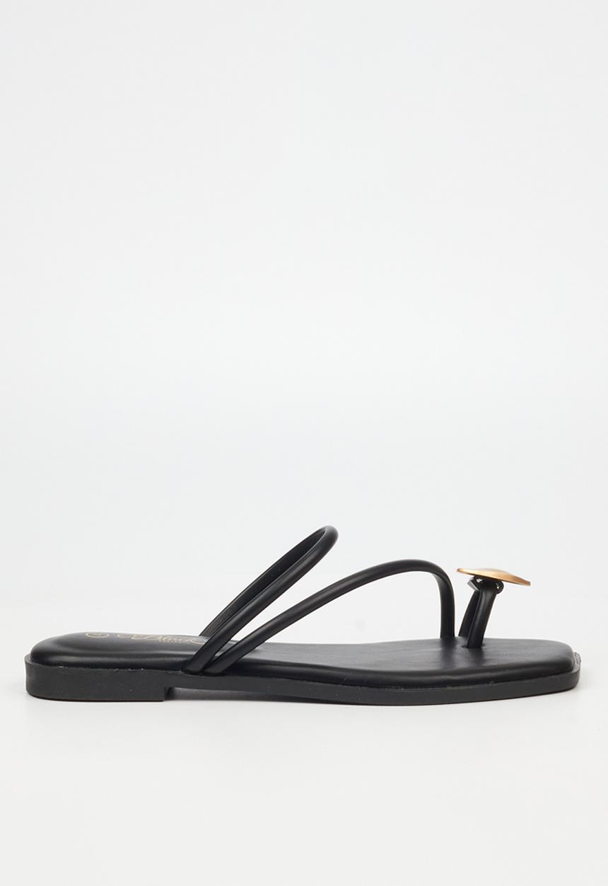 Miss Black - Naledi 4 flat sandal - black