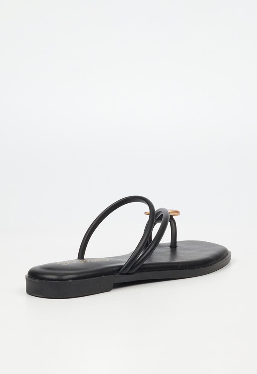 Miss Black - Naledi 4 flat sandal - black