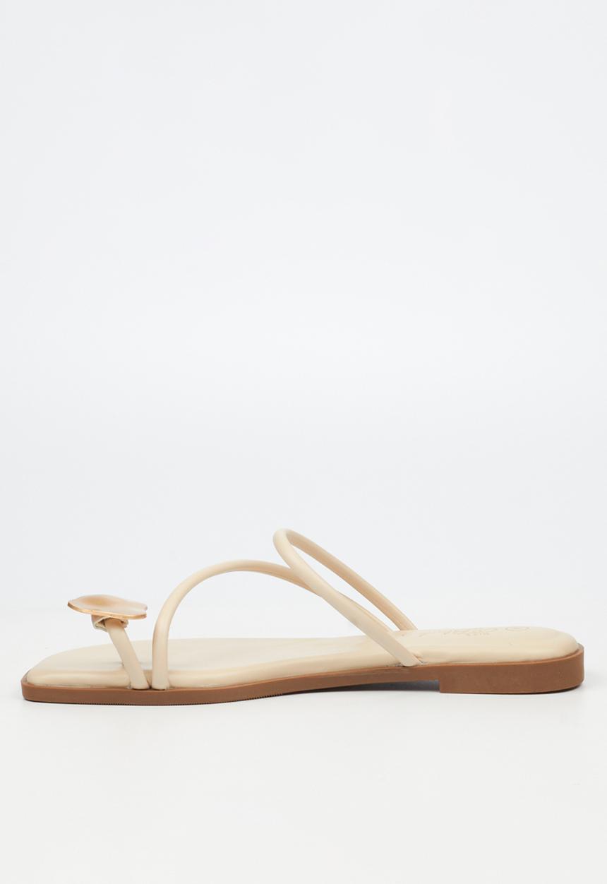 Miss Black - Naledi 4 flat sandal - bone