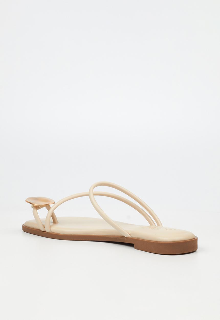 Miss Black - Naledi 4 flat sandal - bone